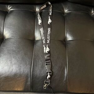 Ford Mustang Black Lanyard